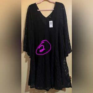 Torrid Skater Black Lace Dress